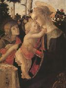 Sandro Botticelli The Virgin and child with John the Baptist (mk05) Sweden oil painting artist
